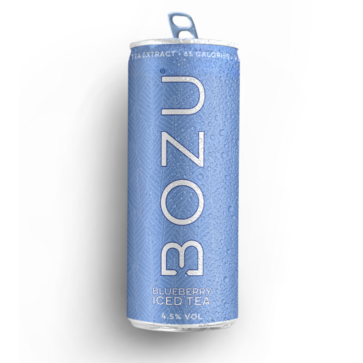 BOZU HARD ICE TEA BLUEBERRY BLIK - 12X 25 CL